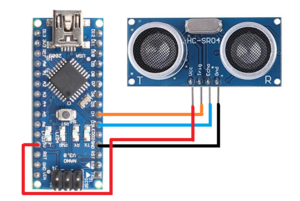 Arduino with ultrasonic sensor