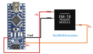 EM 18 Interfacing with arduino