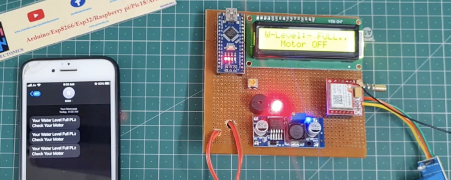 GSM Based Water Level Monitoring System Using Arduino