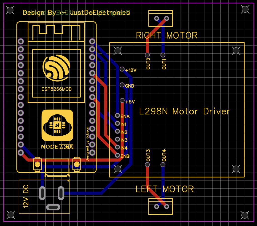 IoT Based Smart Wheelchair For Disabled People Circuit Diagram