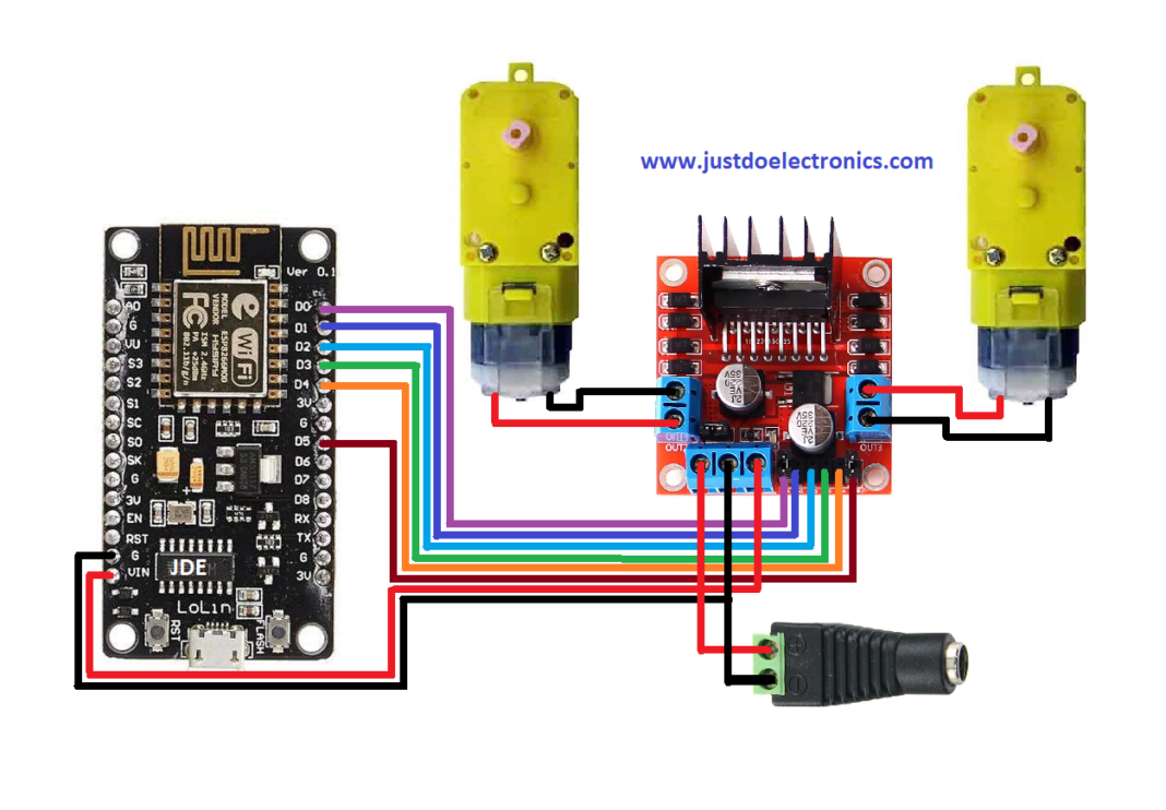 WIFI Control Car With ESP8266 And Blynk2.0 App