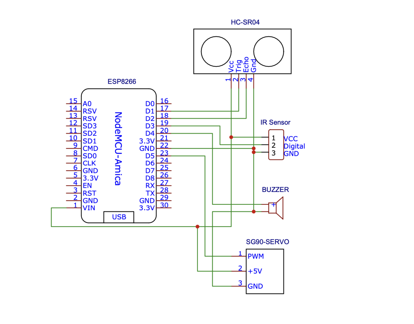 Smart Dustbin With New Blynk App Using ESP8266