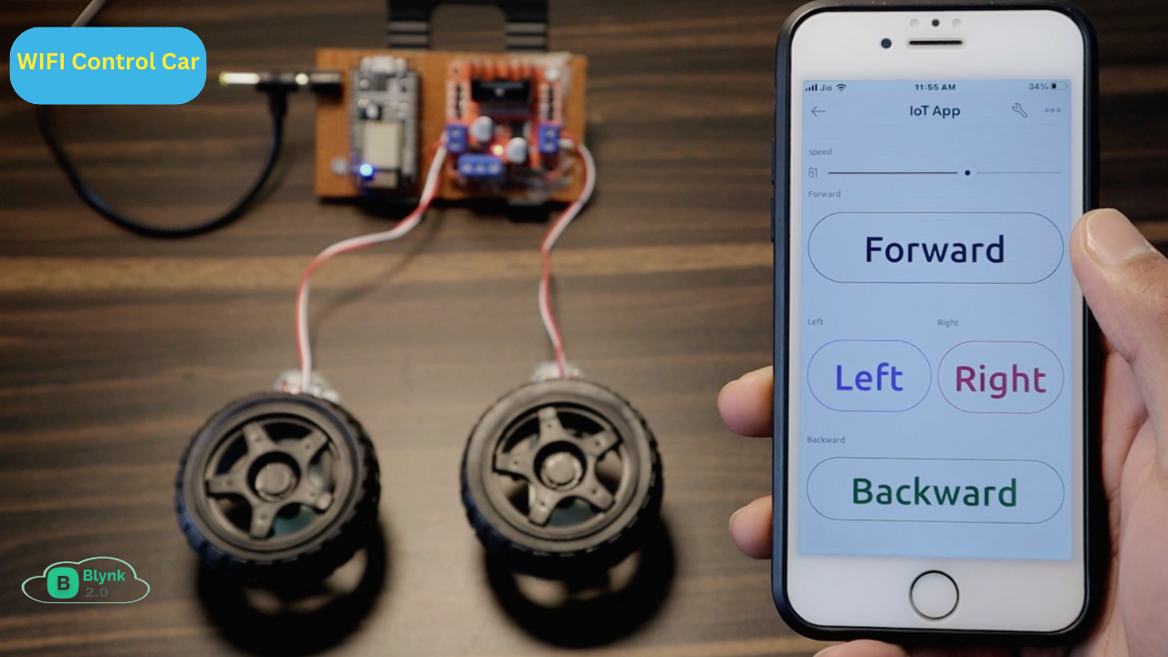 WIFI Control Car With ESP8266 And Blynk2.0 App