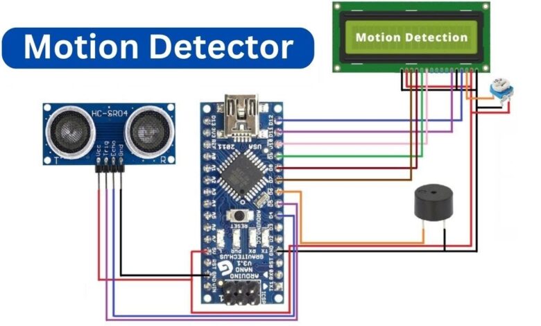 Motion Detection with ultersonic sensor