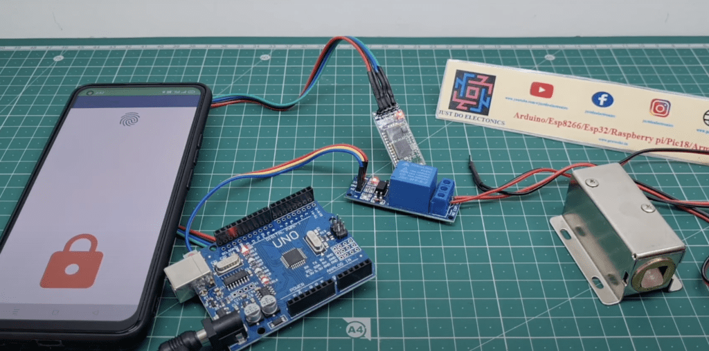 Fingerprint Based Door Lock Using Bluetooth