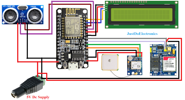 Smart Dustbin With ESP8266 And GPS