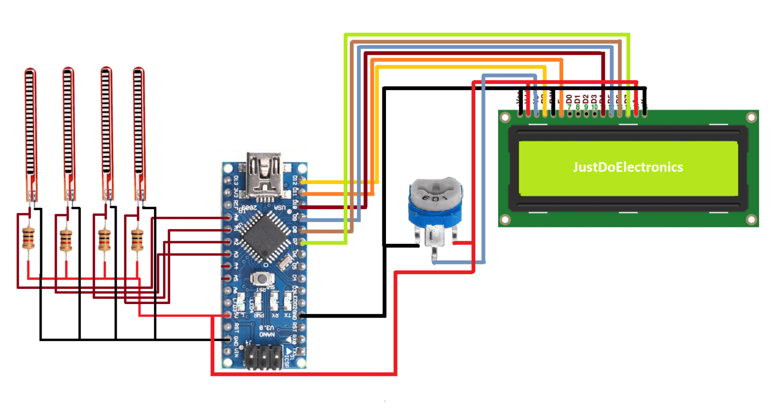 Flex Sensor Interfacing With Arduino